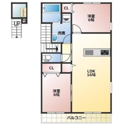 富士宮駅 徒歩16分 2階の物件間取画像